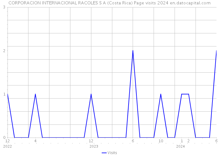 CORPORACION INTERNACIONAL RACOLES S A (Costa Rica) Page visits 2024 
