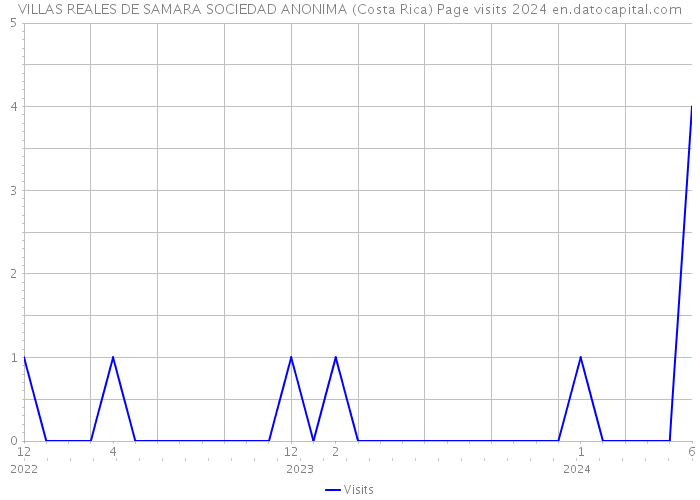 VILLAS REALES DE SAMARA SOCIEDAD ANONIMA (Costa Rica) Page visits 2024 