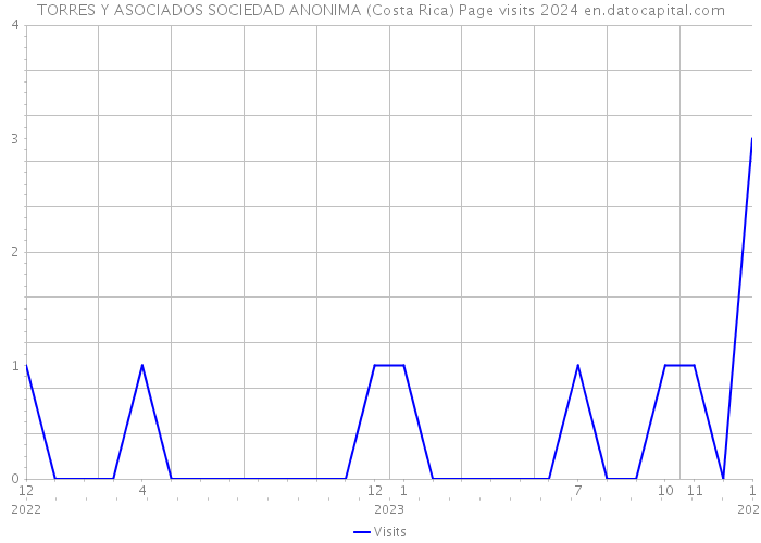 TORRES Y ASOCIADOS SOCIEDAD ANONIMA (Costa Rica) Page visits 2024 