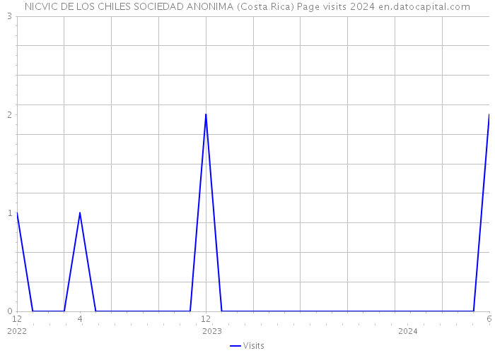 NICVIC DE LOS CHILES SOCIEDAD ANONIMA (Costa Rica) Page visits 2024 