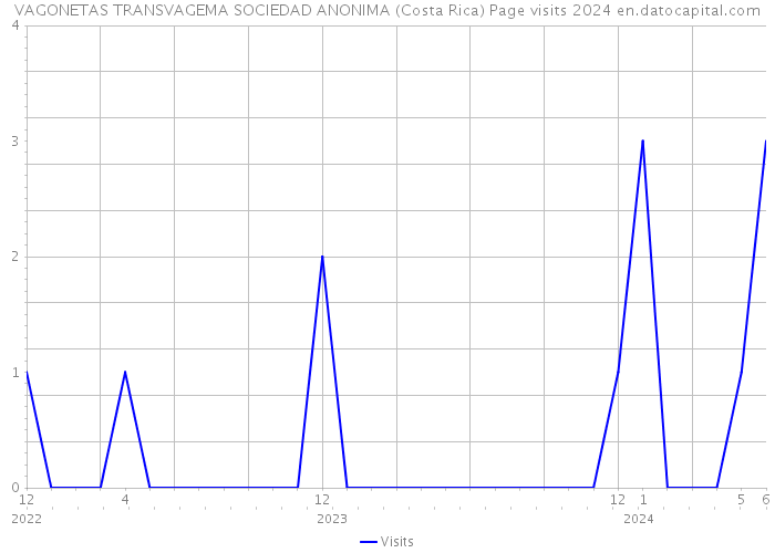 VAGONETAS TRANSVAGEMA SOCIEDAD ANONIMA (Costa Rica) Page visits 2024 