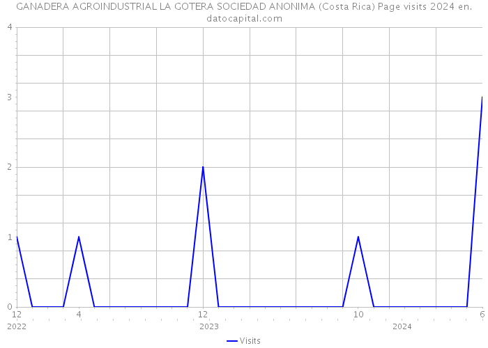GANADERA AGROINDUSTRIAL LA GOTERA SOCIEDAD ANONIMA (Costa Rica) Page visits 2024 