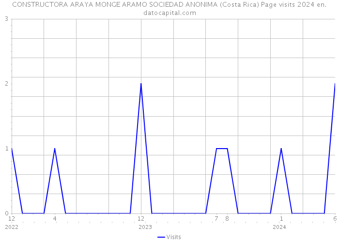 CONSTRUCTORA ARAYA MONGE ARAMO SOCIEDAD ANONIMA (Costa Rica) Page visits 2024 