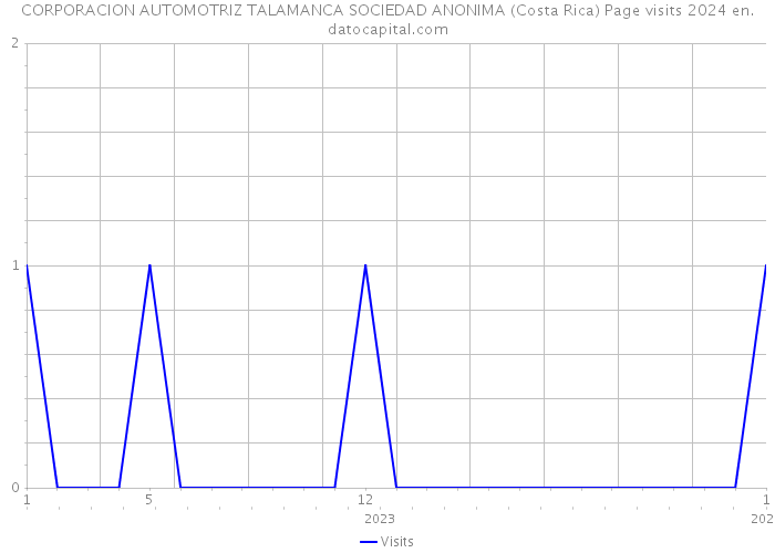 CORPORACION AUTOMOTRIZ TALAMANCA SOCIEDAD ANONIMA (Costa Rica) Page visits 2024 