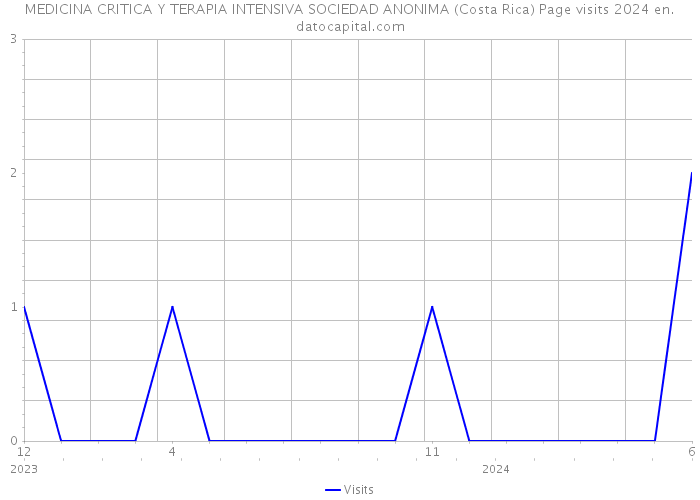 MEDICINA CRITICA Y TERAPIA INTENSIVA SOCIEDAD ANONIMA (Costa Rica) Page visits 2024 