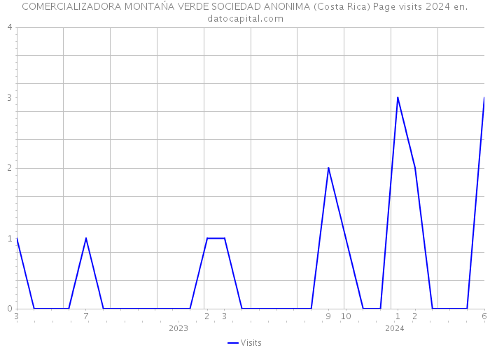 COMERCIALIZADORA MONTAŃA VERDE SOCIEDAD ANONIMA (Costa Rica) Page visits 2024 