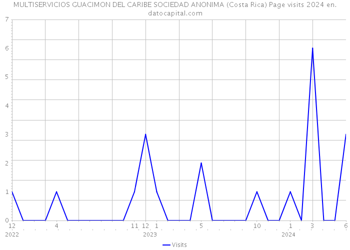 MULTISERVICIOS GUACIMON DEL CARIBE SOCIEDAD ANONIMA (Costa Rica) Page visits 2024 