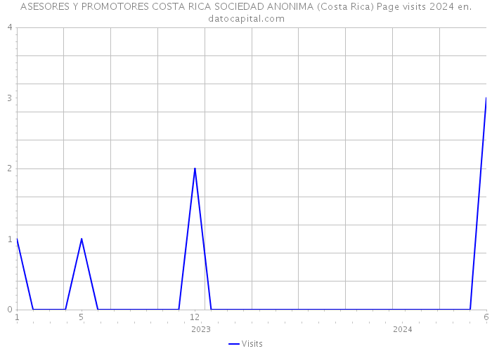 ASESORES Y PROMOTORES COSTA RICA SOCIEDAD ANONIMA (Costa Rica) Page visits 2024 