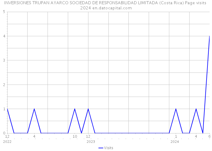 INVERSIONES TRUPAN AYARCO SOCIEDAD DE RESPONSABILIDAD LIMITADA (Costa Rica) Page visits 2024 