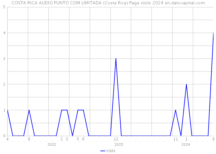 COSTA RICA AUDIO PUNTO COM LIMITADA (Costa Rica) Page visits 2024 