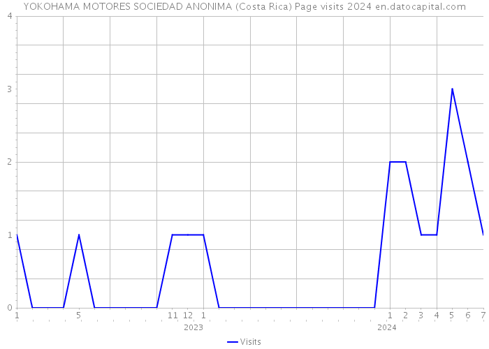 YOKOHAMA MOTORES SOCIEDAD ANONIMA (Costa Rica) Page visits 2024 