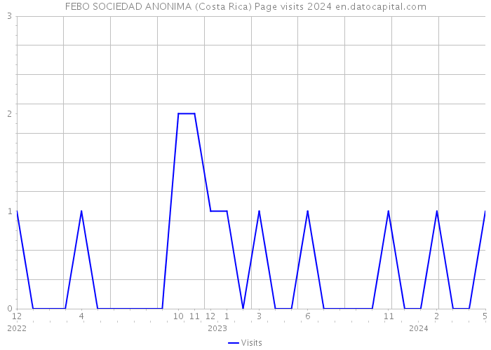 FEBO SOCIEDAD ANONIMA (Costa Rica) Page visits 2024 