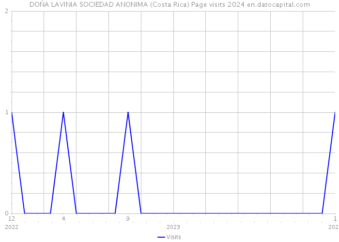 DOŃA LAVINIA SOCIEDAD ANONIMA (Costa Rica) Page visits 2024 