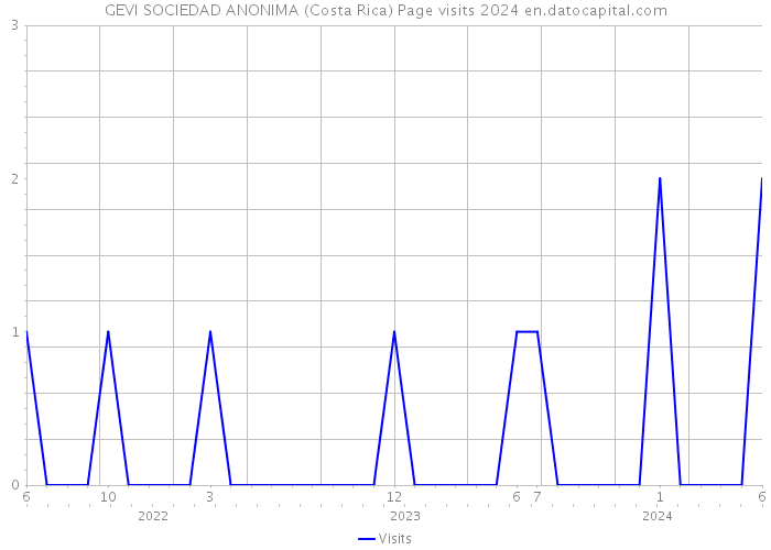 GEVI SOCIEDAD ANONIMA (Costa Rica) Page visits 2024 