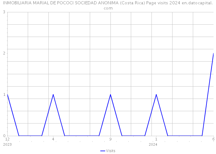 INMOBILIARIA MARIAL DE POCOCI SOCIEDAD ANONIMA (Costa Rica) Page visits 2024 