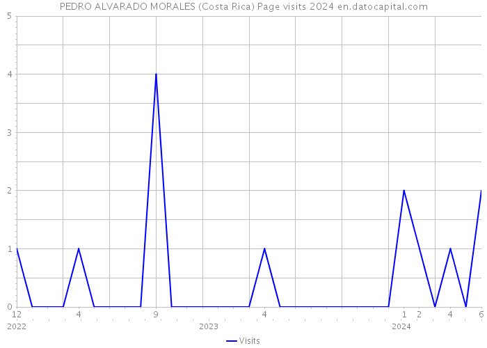 PEDRO ALVARADO MORALES (Costa Rica) Page visits 2024 