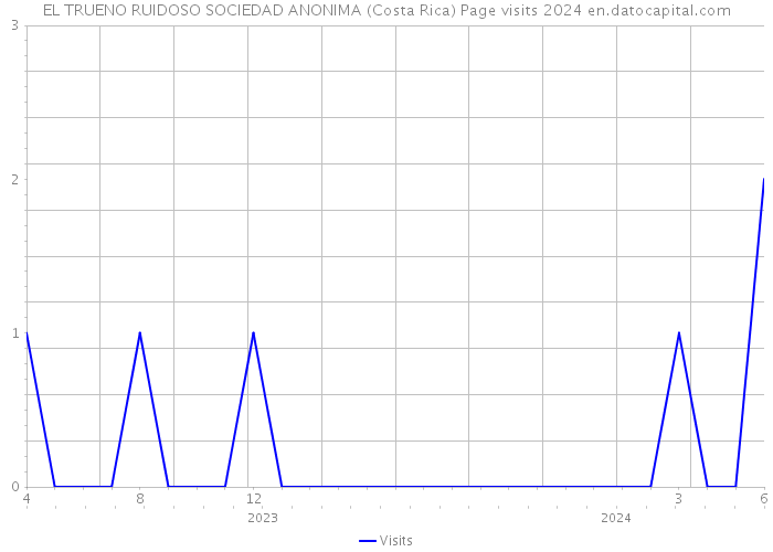 EL TRUENO RUIDOSO SOCIEDAD ANONIMA (Costa Rica) Page visits 2024 