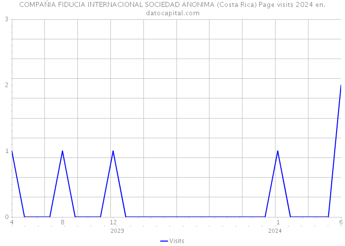 COMPAŃIA FIDUCIA INTERNACIONAL SOCIEDAD ANONIMA (Costa Rica) Page visits 2024 