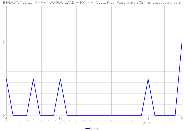 INVERSIONES EL TAMARINDO SOCIEDAD ANONIMA (Costa Rica) Page visits 2024 