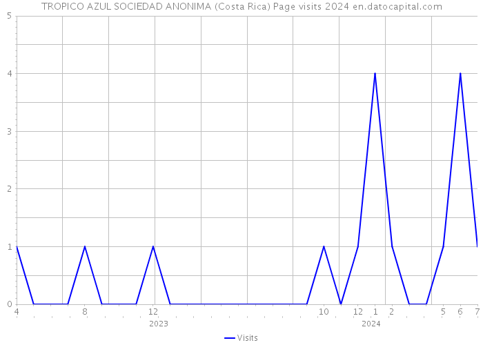 TROPICO AZUL SOCIEDAD ANONIMA (Costa Rica) Page visits 2024 