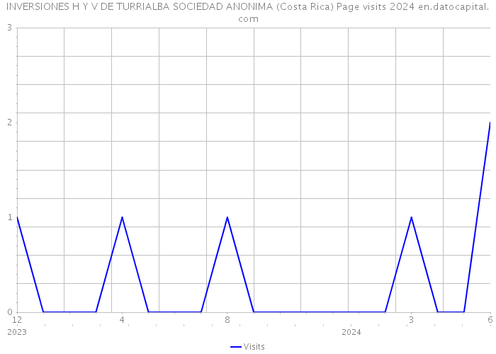 INVERSIONES H Y V DE TURRIALBA SOCIEDAD ANONIMA (Costa Rica) Page visits 2024 