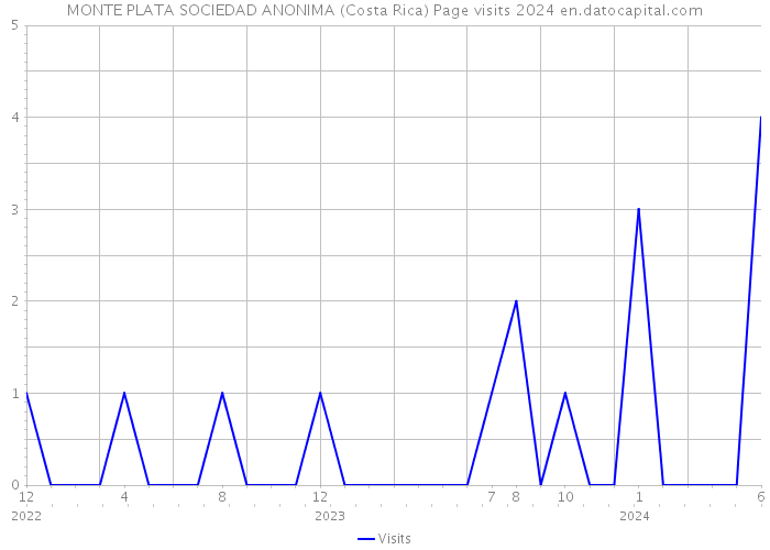MONTE PLATA SOCIEDAD ANONIMA (Costa Rica) Page visits 2024 