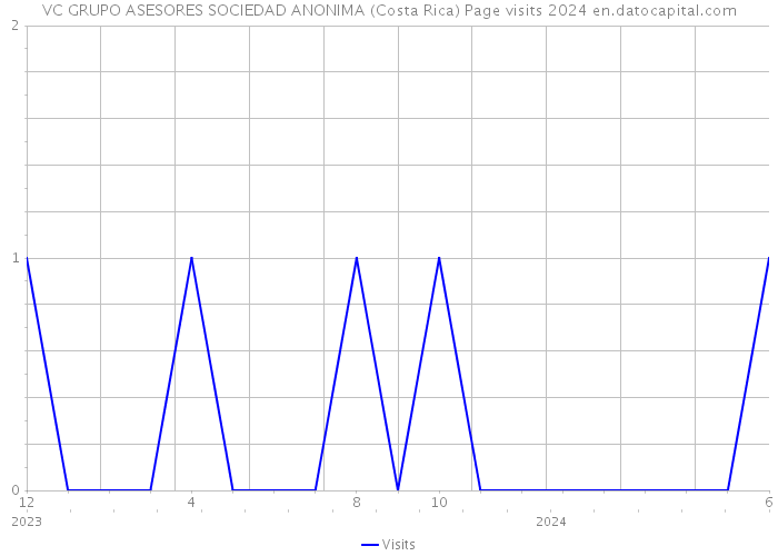 VC GRUPO ASESORES SOCIEDAD ANONIMA (Costa Rica) Page visits 2024 