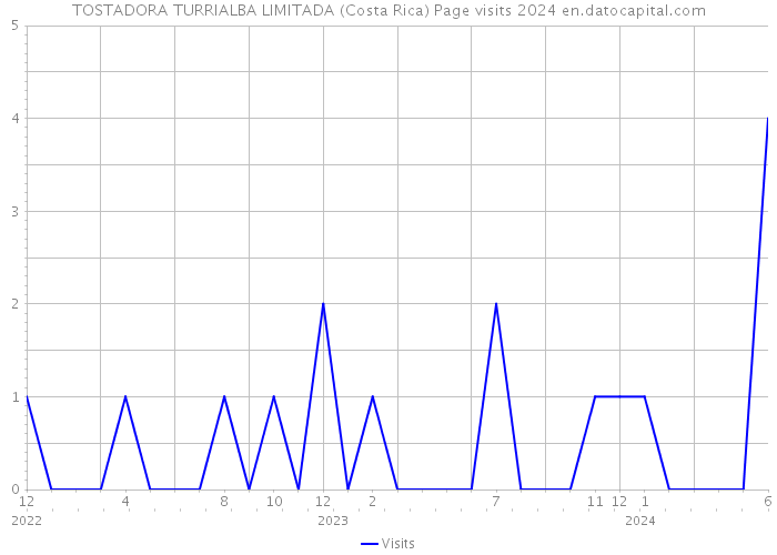 TOSTADORA TURRIALBA LIMITADA (Costa Rica) Page visits 2024 
