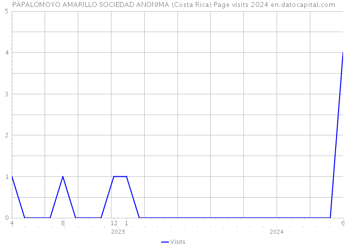 PAPALOMOYO AMARILLO SOCIEDAD ANONIMA (Costa Rica) Page visits 2024 