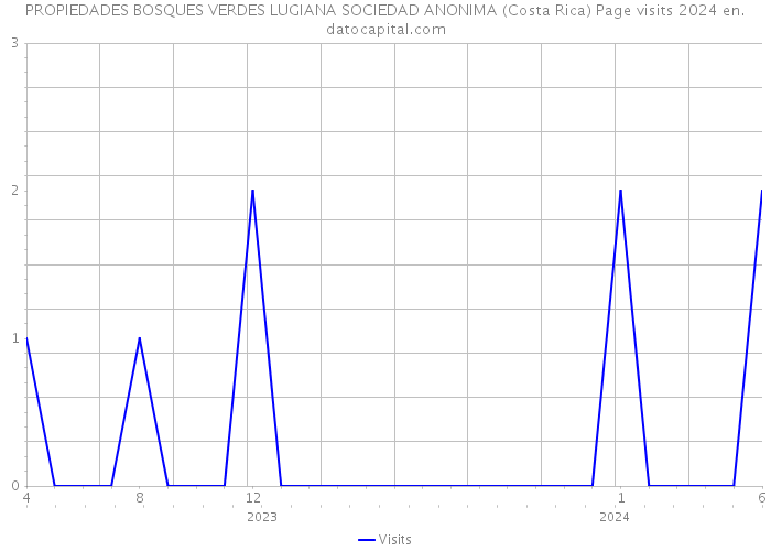 PROPIEDADES BOSQUES VERDES LUGIANA SOCIEDAD ANONIMA (Costa Rica) Page visits 2024 