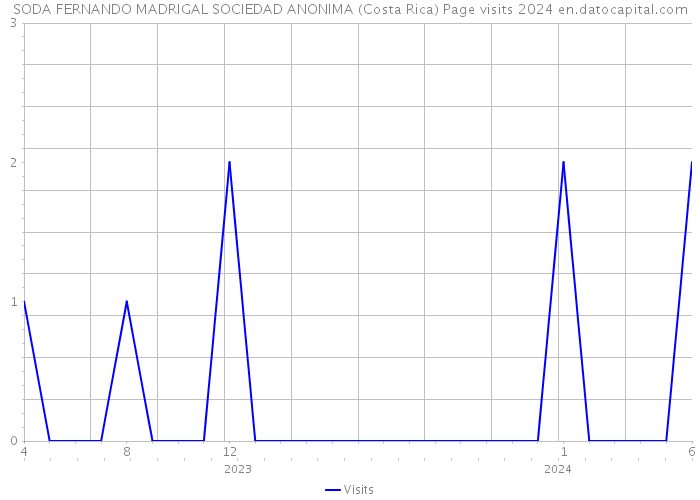 SODA FERNANDO MADRIGAL SOCIEDAD ANONIMA (Costa Rica) Page visits 2024 