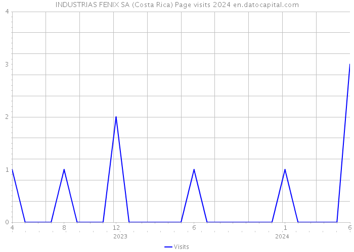INDUSTRIAS FENIX SA (Costa Rica) Page visits 2024 