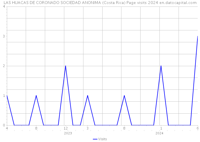 LAS HUACAS DE CORONADO SOCIEDAD ANONIMA (Costa Rica) Page visits 2024 