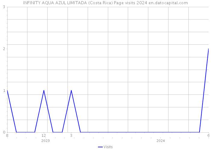 INFINITY AQUA AZUL LIMITADA (Costa Rica) Page visits 2024 