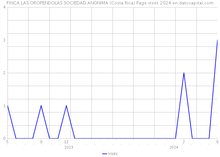 FINCA LAS OROPENDOLAS SOCIEDAD ANONIMA (Costa Rica) Page visits 2024 