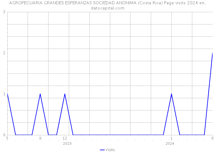 AGROPECUARIA GRANDES ESPERANZAS SOCIEDAD ANONIMA (Costa Rica) Page visits 2024 