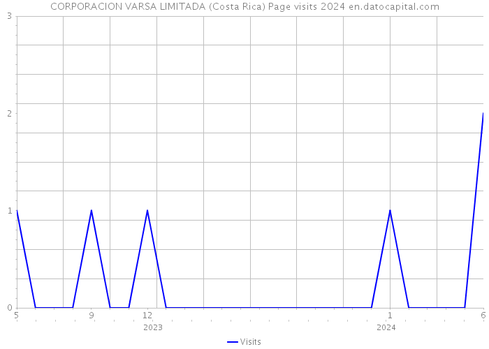 CORPORACION VARSA LIMITADA (Costa Rica) Page visits 2024 