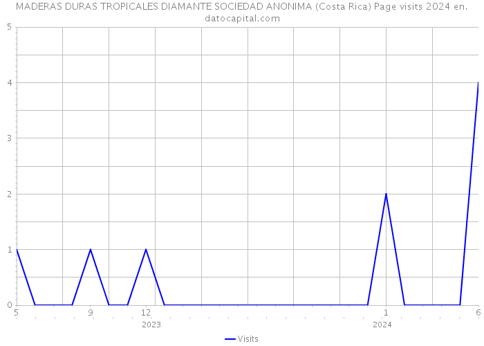 MADERAS DURAS TROPICALES DIAMANTE SOCIEDAD ANONIMA (Costa Rica) Page visits 2024 