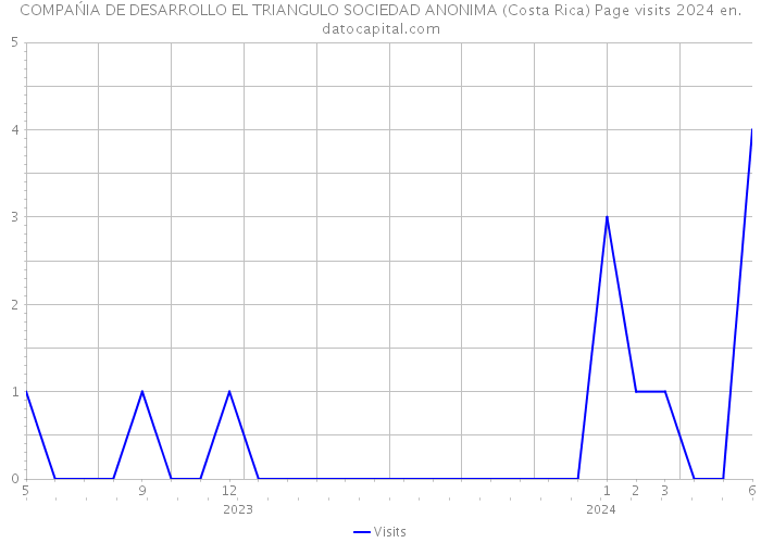 COMPAŃIA DE DESARROLLO EL TRIANGULO SOCIEDAD ANONIMA (Costa Rica) Page visits 2024 