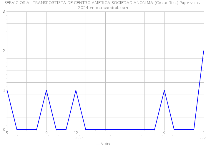 SERVICIOS AL TRANSPORTISTA DE CENTRO AMERICA SOCIEDAD ANONIMA (Costa Rica) Page visits 2024 