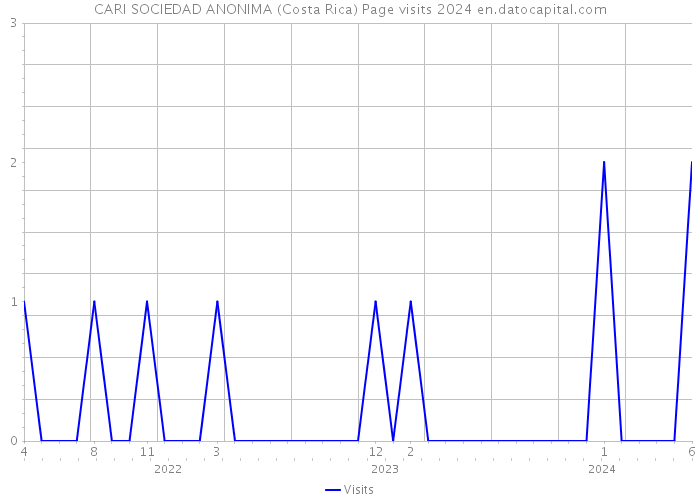 CARI SOCIEDAD ANONIMA (Costa Rica) Page visits 2024 