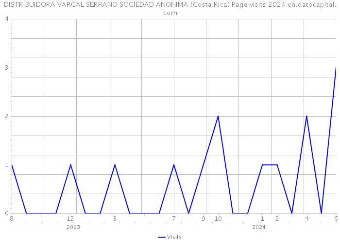 DISTRIBUIDORA VARCAL SERRANO SOCIEDAD ANONIMA (Costa Rica) Page visits 2024 