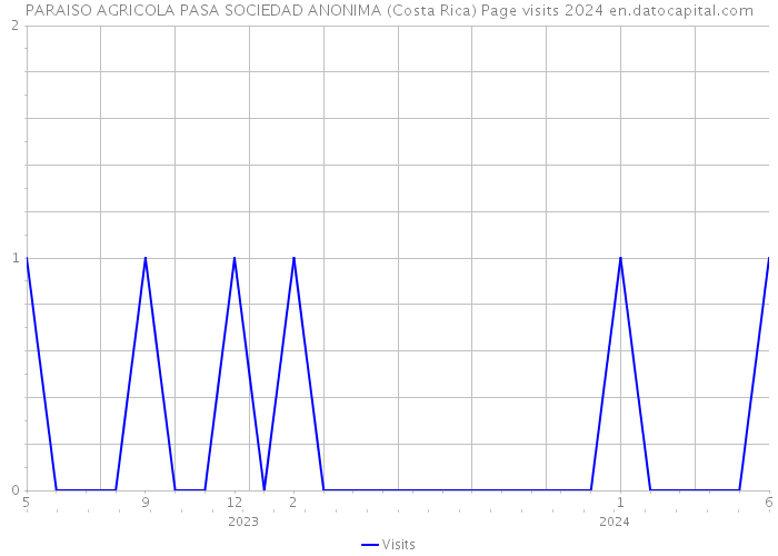 PARAISO AGRICOLA PASA SOCIEDAD ANONIMA (Costa Rica) Page visits 2024 