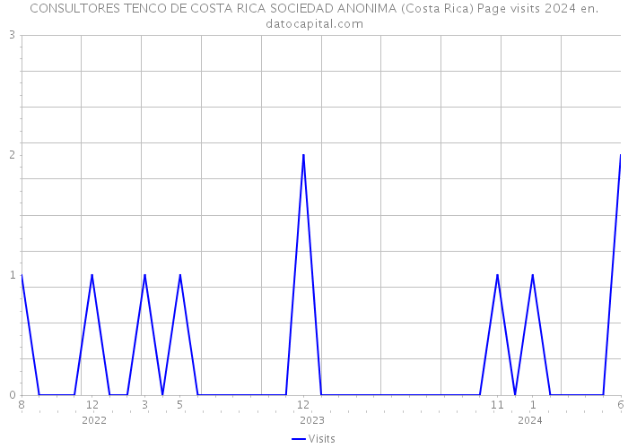 CONSULTORES TENCO DE COSTA RICA SOCIEDAD ANONIMA (Costa Rica) Page visits 2024 