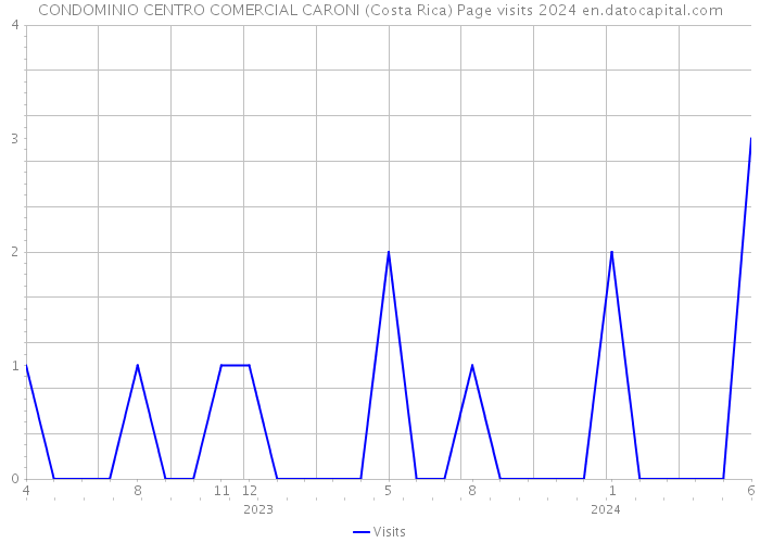 CONDOMINIO CENTRO COMERCIAL CARONI (Costa Rica) Page visits 2024 