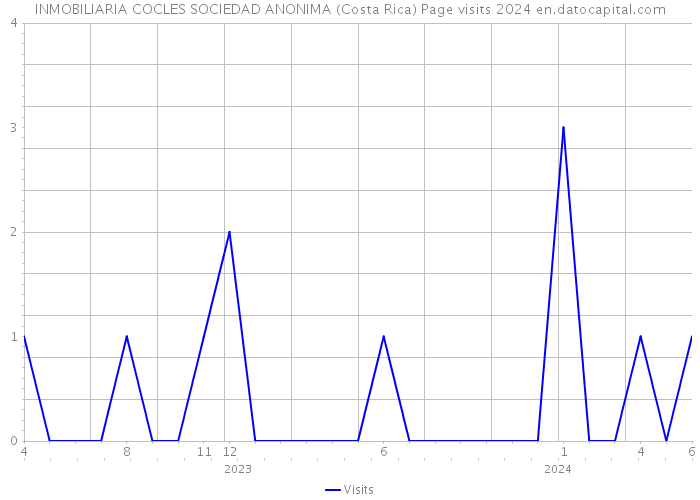 INMOBILIARIA COCLES SOCIEDAD ANONIMA (Costa Rica) Page visits 2024 