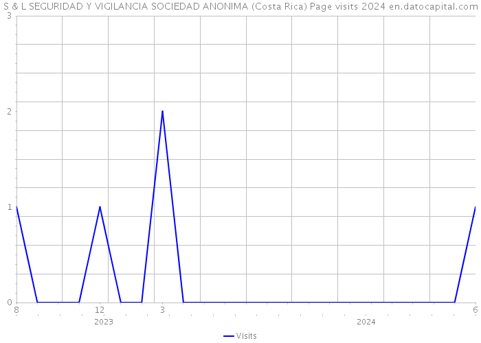 S & L SEGURIDAD Y VIGILANCIA SOCIEDAD ANONIMA (Costa Rica) Page visits 2024 