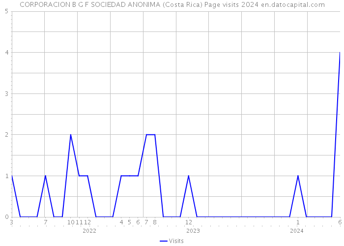 CORPORACION B G F SOCIEDAD ANONIMA (Costa Rica) Page visits 2024 