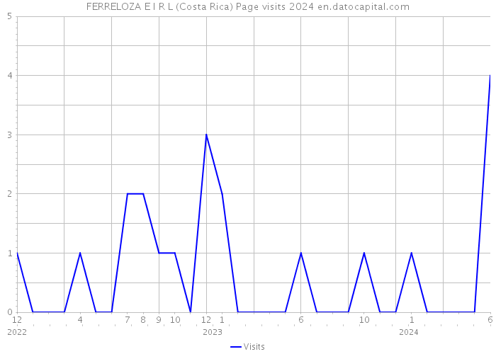 FERRELOZA E I R L (Costa Rica) Page visits 2024 