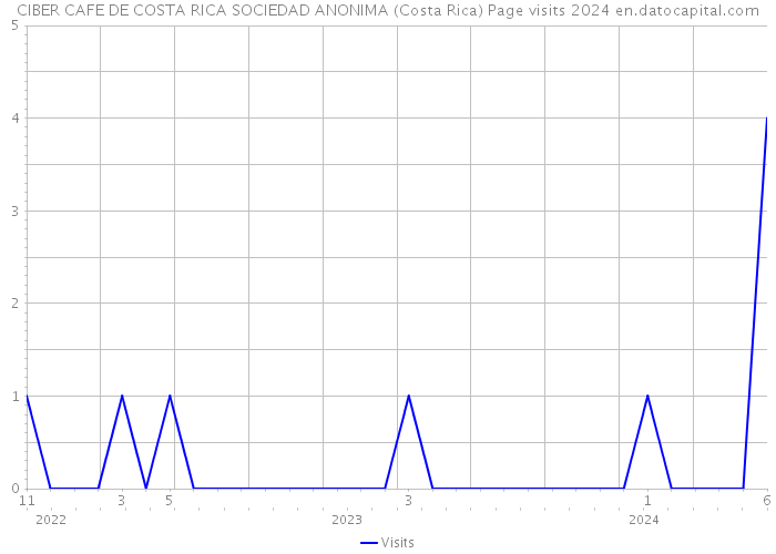 CIBER CAFE DE COSTA RICA SOCIEDAD ANONIMA (Costa Rica) Page visits 2024 